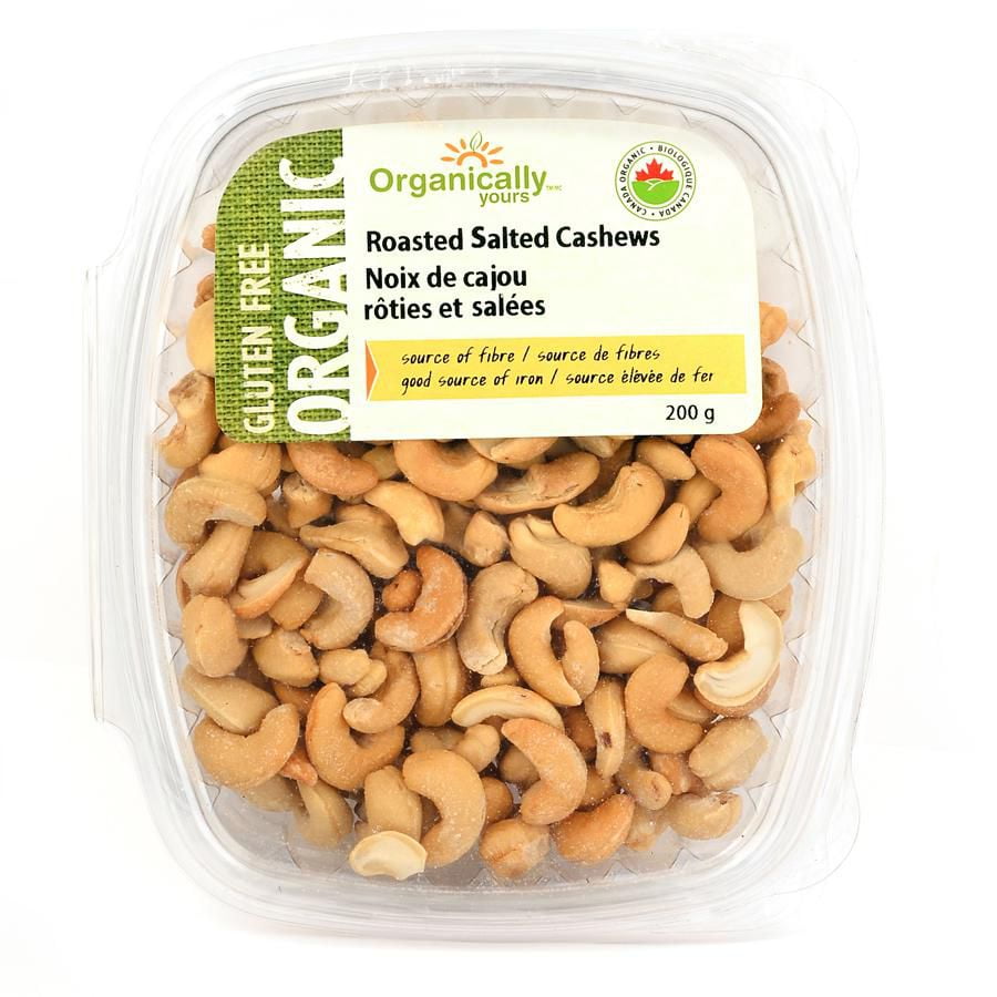 Organically Yours Gluten Free Roasted Salted Cashews Walmart Canada
